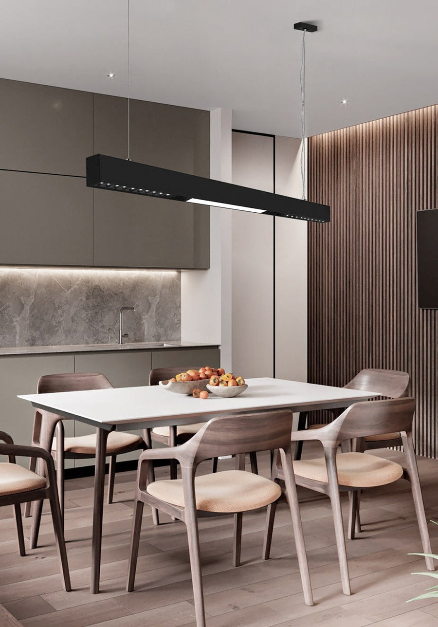 Wall-Mounted Black Continuous Magnetic Track System Light - Image 9