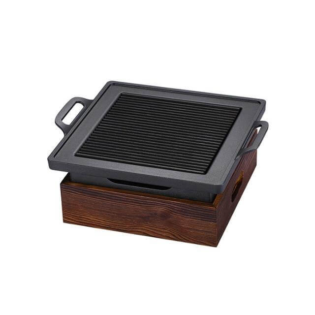 Korean Elegant Wooden Indoor Barbecue