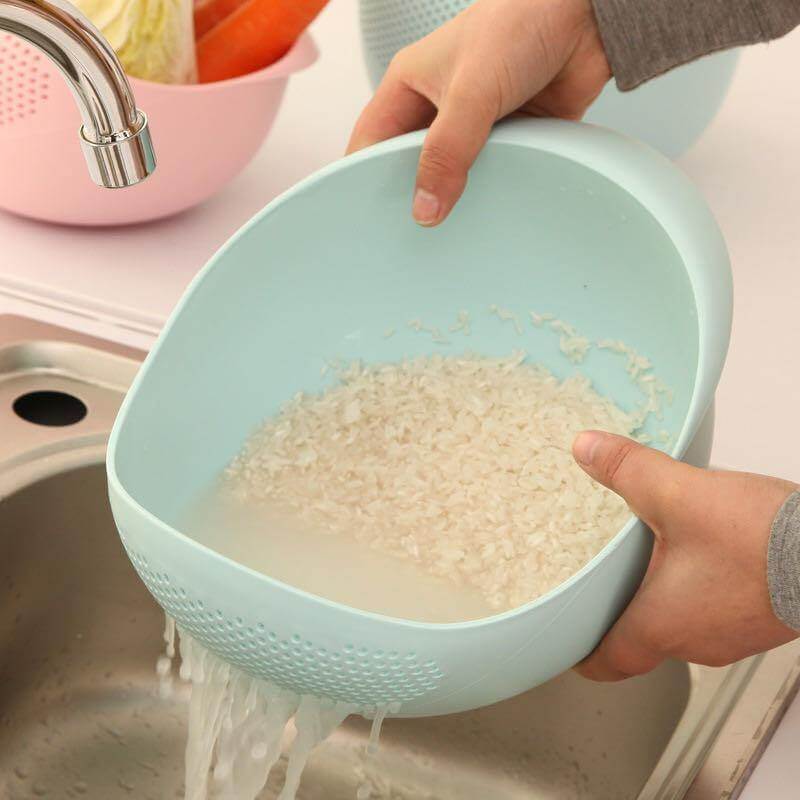 Silicone Rice Bowl Drain Basket - Image 0