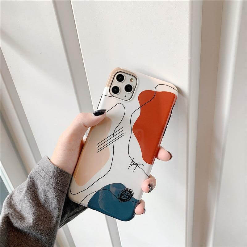 Art Retro Abstract Geometry iPhone Case - Image 0