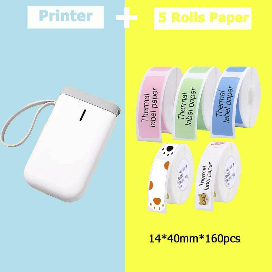 Portable Mini Wireless Label Pocket Printer - Image 0