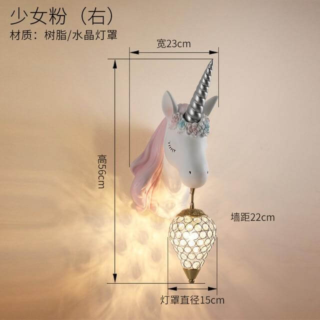 Lovely Unicorn Led Wall Lamp