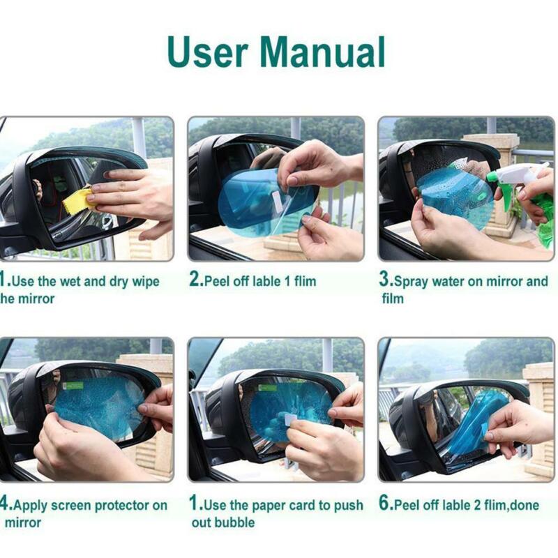 Waterproof Car Side Anti-Fog Mirror Film - Image 3
