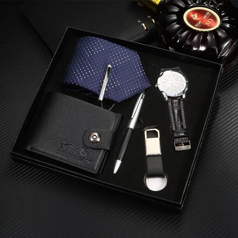 Fashion Dark Elegant Men's Watch Gift Set - Image 0