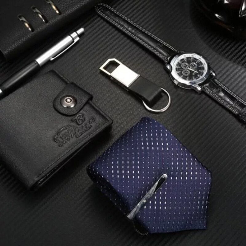 Fashion Dark Elegant Men's Watch Gift Set