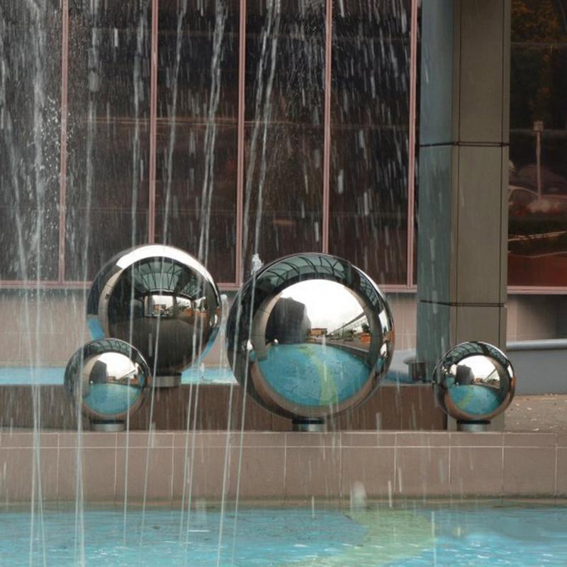 Stainless Steel Mirror Ball Garden Decor - Image 0