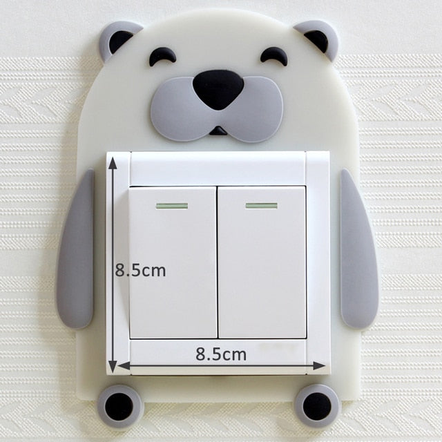 3D Luminous Cartoon Animal Switch Cover Stickers - Image 9