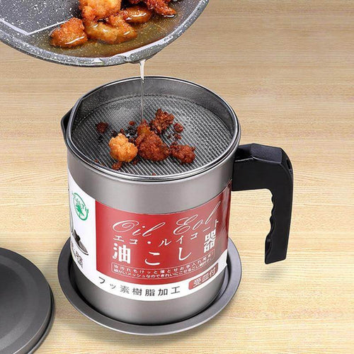 Stainless Steel Large Capacity Oil Filter Pot - Image 0