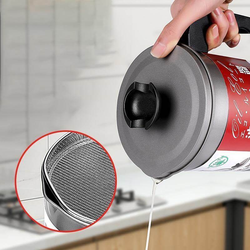 Stainless Steel Large Capacity Oil Filter Pot - Image 5