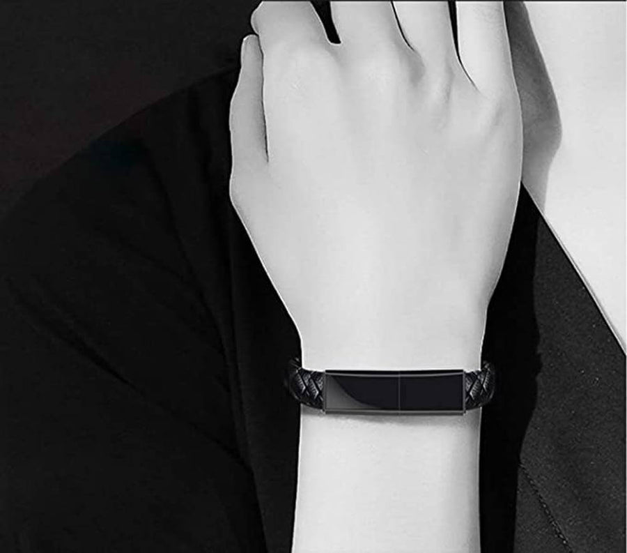 Leather Mini USB Bracelet Charger - Image 2