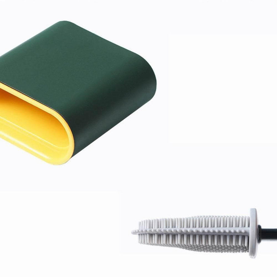 Wall Mounted Spotless Silicone Toilet Brush With Holder - Image 1