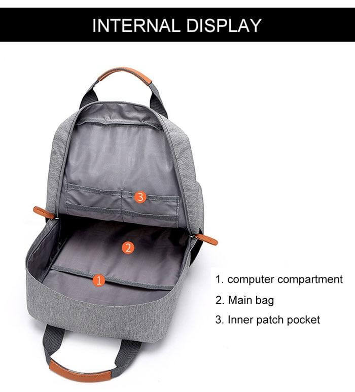 Casual Oxford High Capacity Business Anti-Theft Backpack - Image 14