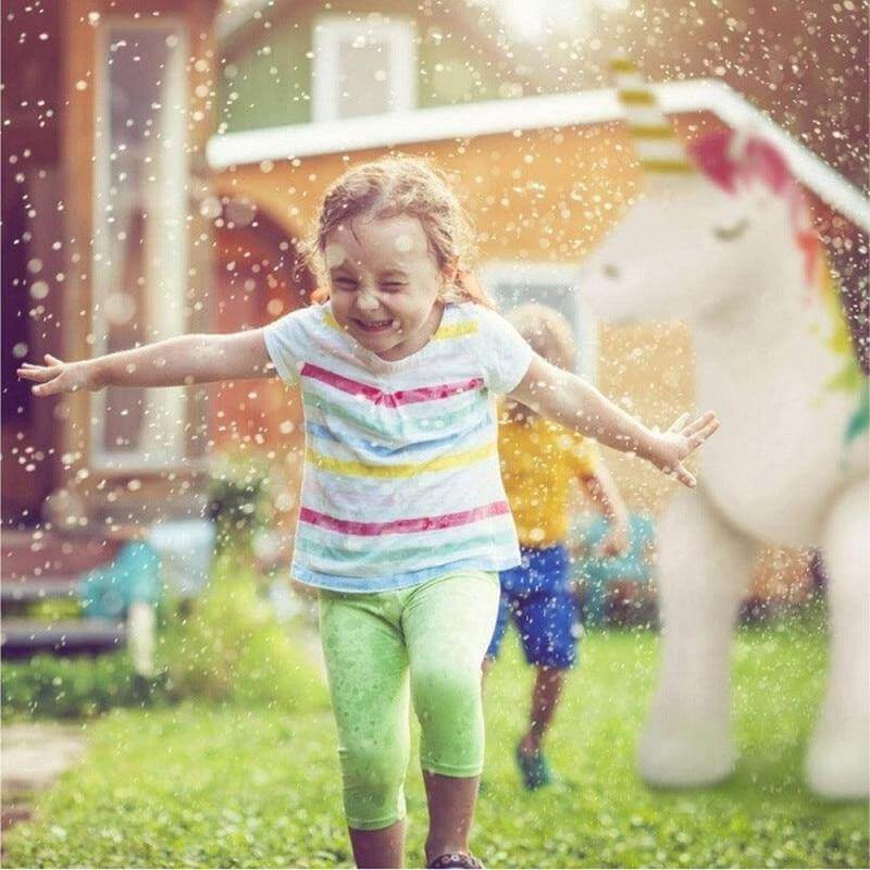 Gigantic Inflatable Unicorn Water Spray Summer Toy - Image 2