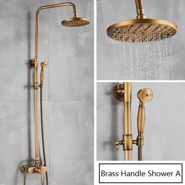 Elegant Luxury Antique Rainfall Bathroom Shower Set - Image 22