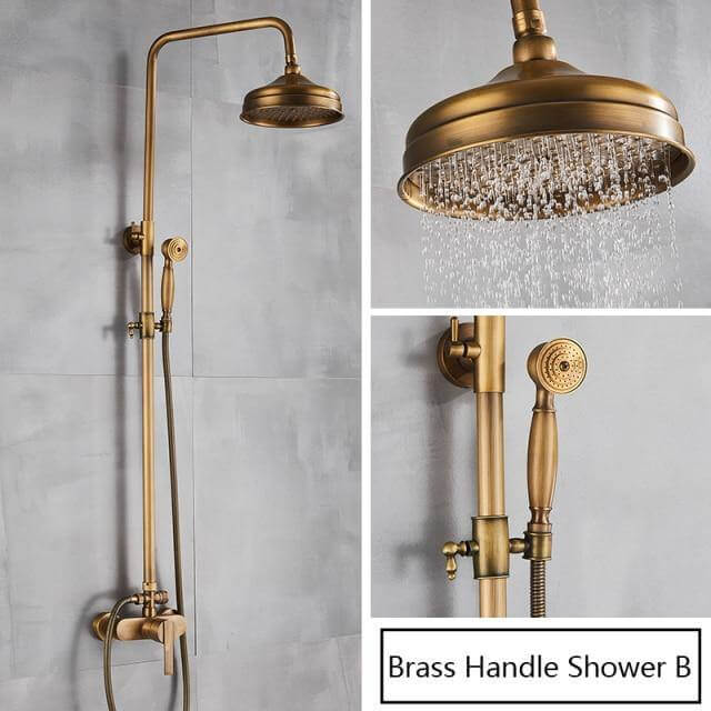 Elegant Luxury Antique Rainfall Bathroom Shower Set - Image 21