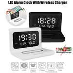 Smart Wireless Charging Alarm Table Clock - MaviGadget