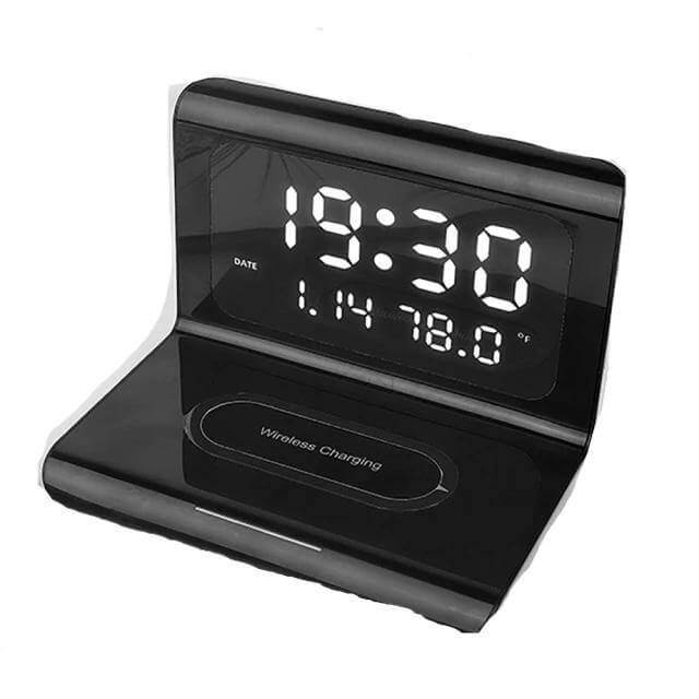 Smart Wireless Charging Alarm Table Clock - Image 3