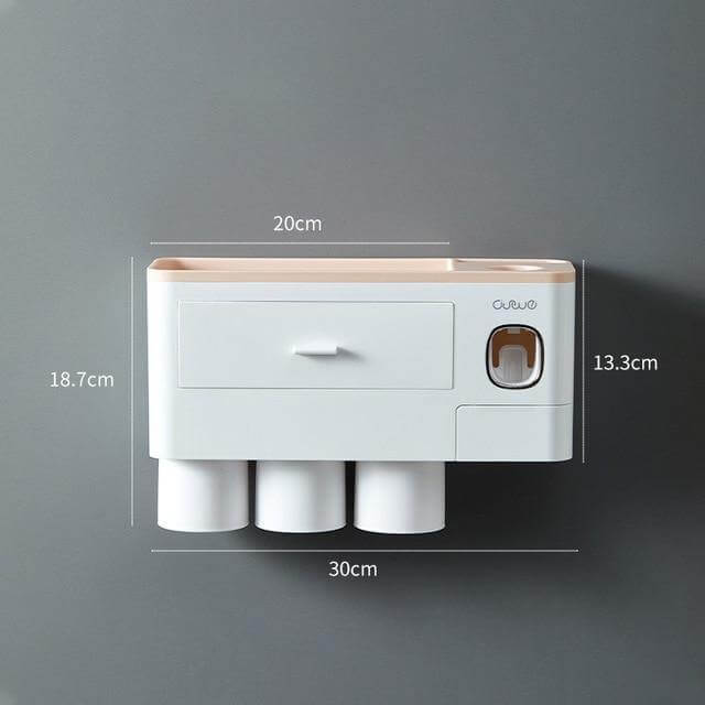 Wall-Mounted Magnetic Bathroom Organizer - MaviGadget