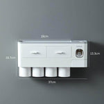 Wall-Mounted Magnetic Bathroom Organizer - MaviGadget