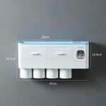 Wall-Mounted Magnetic Bathroom Organizer - MaviGadget