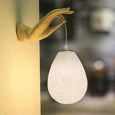 Modern Creative Chinese Lotus Wall Lamp - Image 1