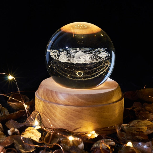 3D Rotating Crystal Universe Music LED Lamp - Image 4