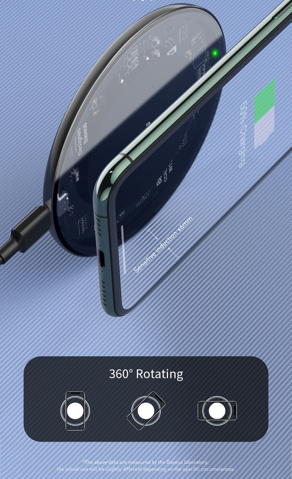 Transparent Wireless Fast Charger