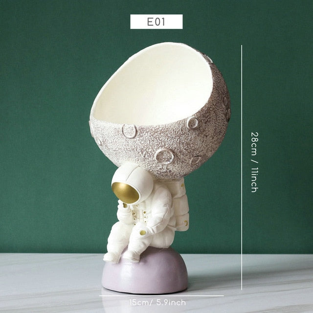 Creative Nordic Astronaut Moon Storage Organizer - Image 4