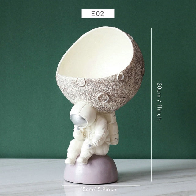 Creative Nordic Astronaut Moon Storage Organizer - Image 8