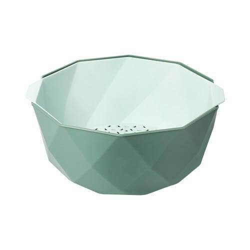 Elegant Double Layer Drain Basket With Strainer Bowl