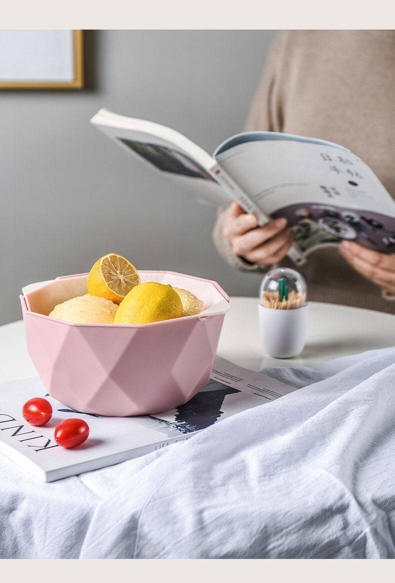 Elegant Double Layer Drain Basket With Strainer Bowl - Image 7