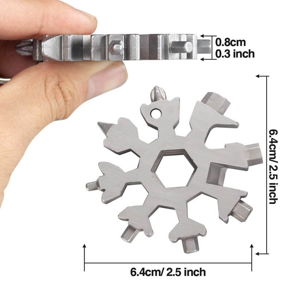 18 in 1 Snowflake Multipurpose Camp Survive Hand Tool