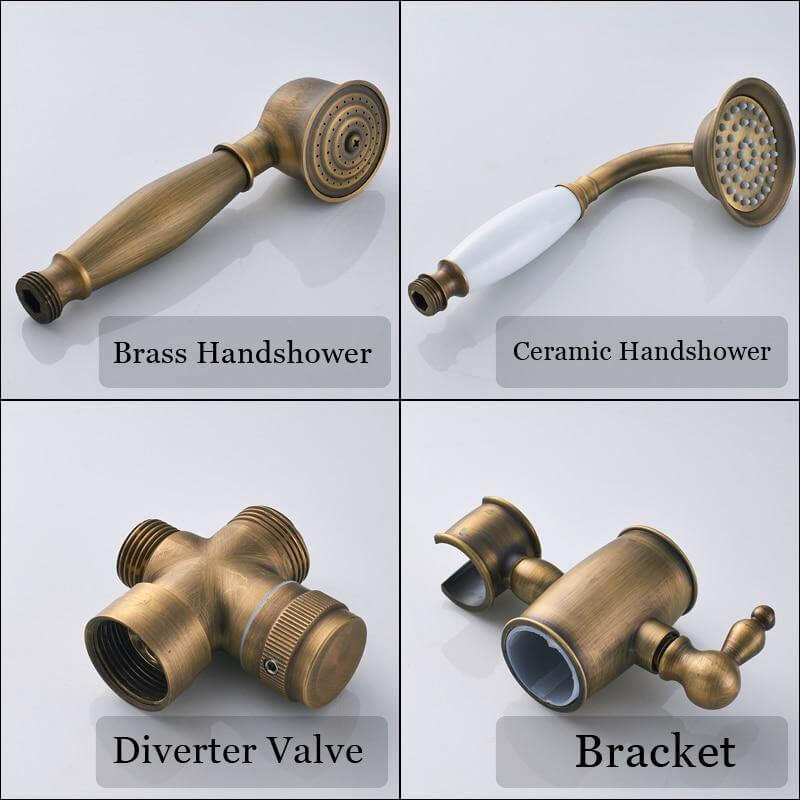 Elegant Luxury Antique Rainfall Bathroom Shower Set - Image 6
