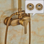 Elegant Luxury Antique Rainfall Bathroom Shower Set