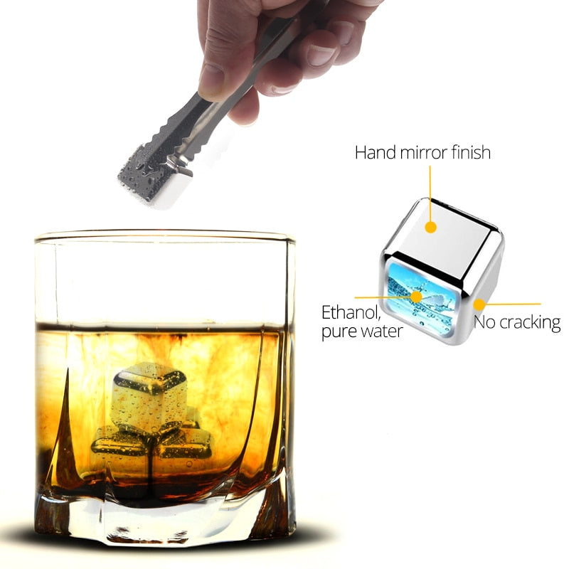Stainless Steel Reusable Ice Cubes - Image 3