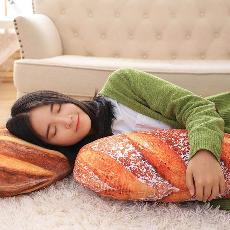 Giant Bread Plush Decorative Pillow - Image 3