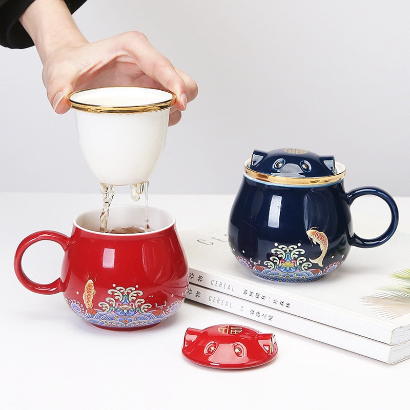 Japanese Ceramic Tea Infuser Cups - Image 0