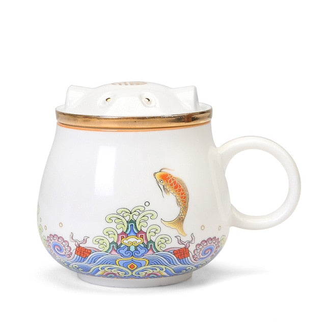 Japanese Ceramic Tea Infuser Cups - Image 8