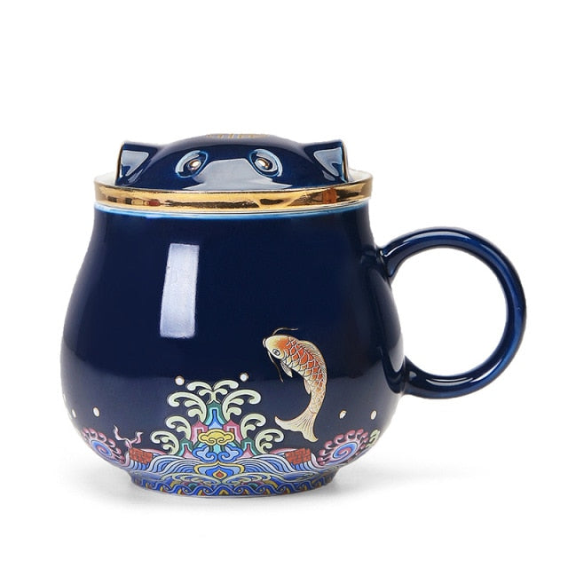 Japanese Ceramic Tea Infuser Cups - Image 4