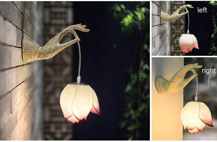 Modern Creative Chinese Lotus Wall Lamp - Image 5