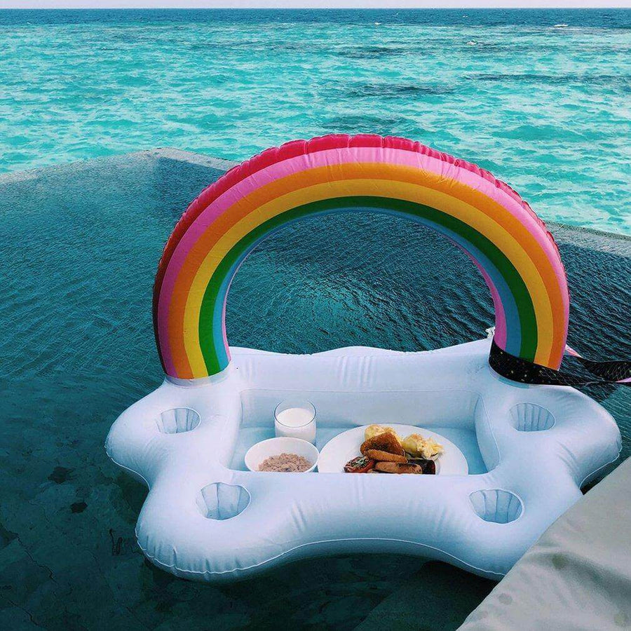 Rainbow Cloud Inflatable Cup Holder Party Bucket - Image 4