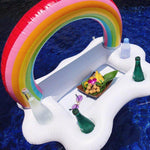 Rainbow Cloud Inflatable Cup Holder Party Bucket