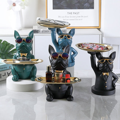 Nordic Fancy Bulldog Storage Tray Home Decor - Image 0