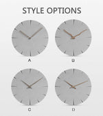 Novel Grey Life Wooden Wall Clock