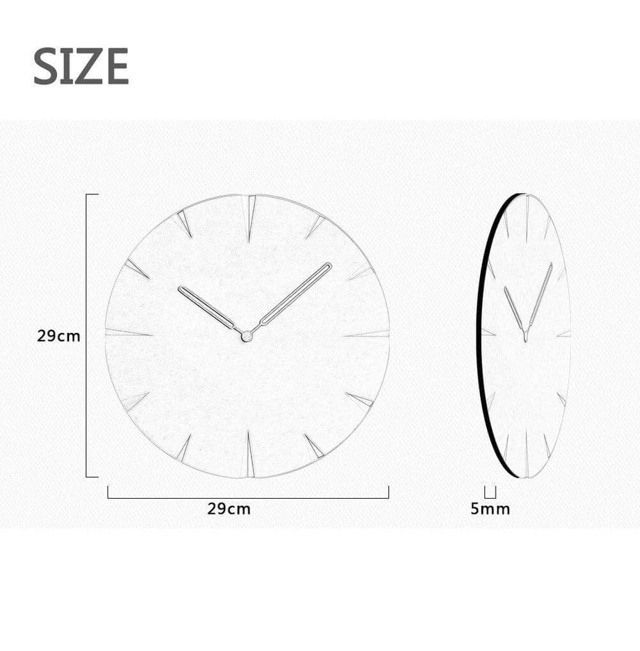 Novel Grey Life Wooden Wall Clock - Image 4