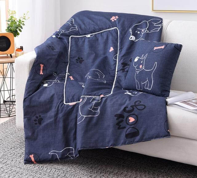 2In1 Colorful Cartoon Pillow Blanket - MaviGadget