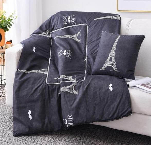 2In1 Colorful Cartoon Pillow Blanket - Image 24