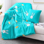 2In1 Colorful Cartoon Pillow Blanket