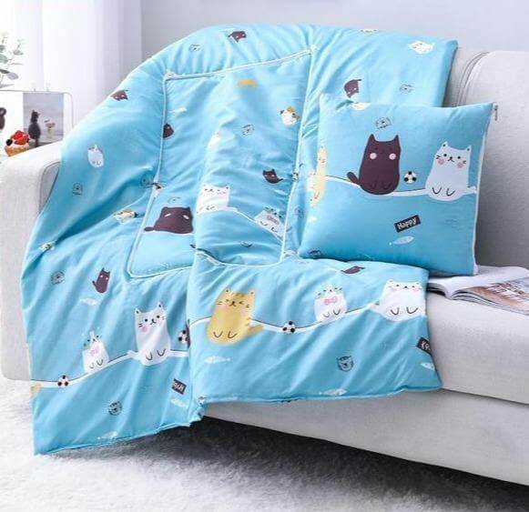 2In1 Colorful Cartoon Pillow Blanket - MaviGadget