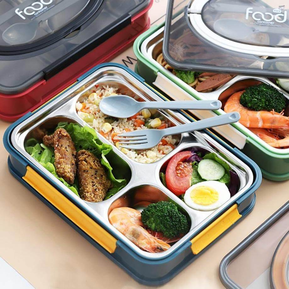 Stainless Steel Portable Lunch Box - MaviGadget